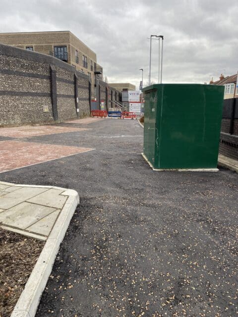 Tarmac and block paving bays in Cosham.