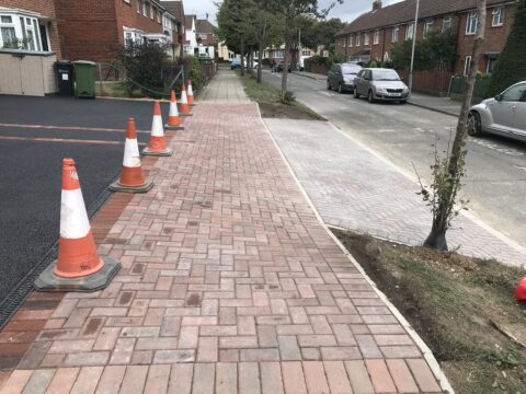 Double Vehicle Access + Drive - Shelley Avenue, Portsmouth. Tarmac surfacing and block paving.