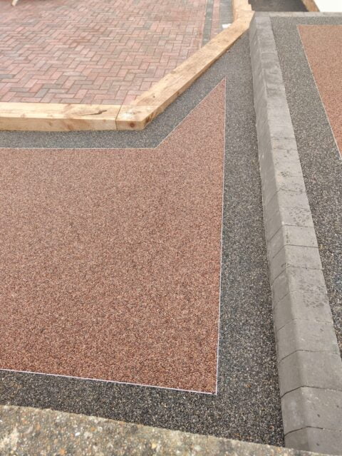 Private client forecourt, Rosemary Way, Waterlooville - Resin.